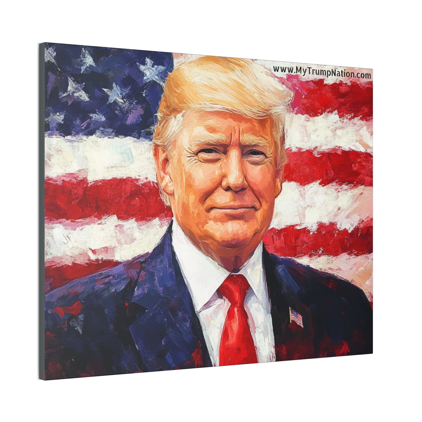 Donald Trump Patriotic Canvas Art