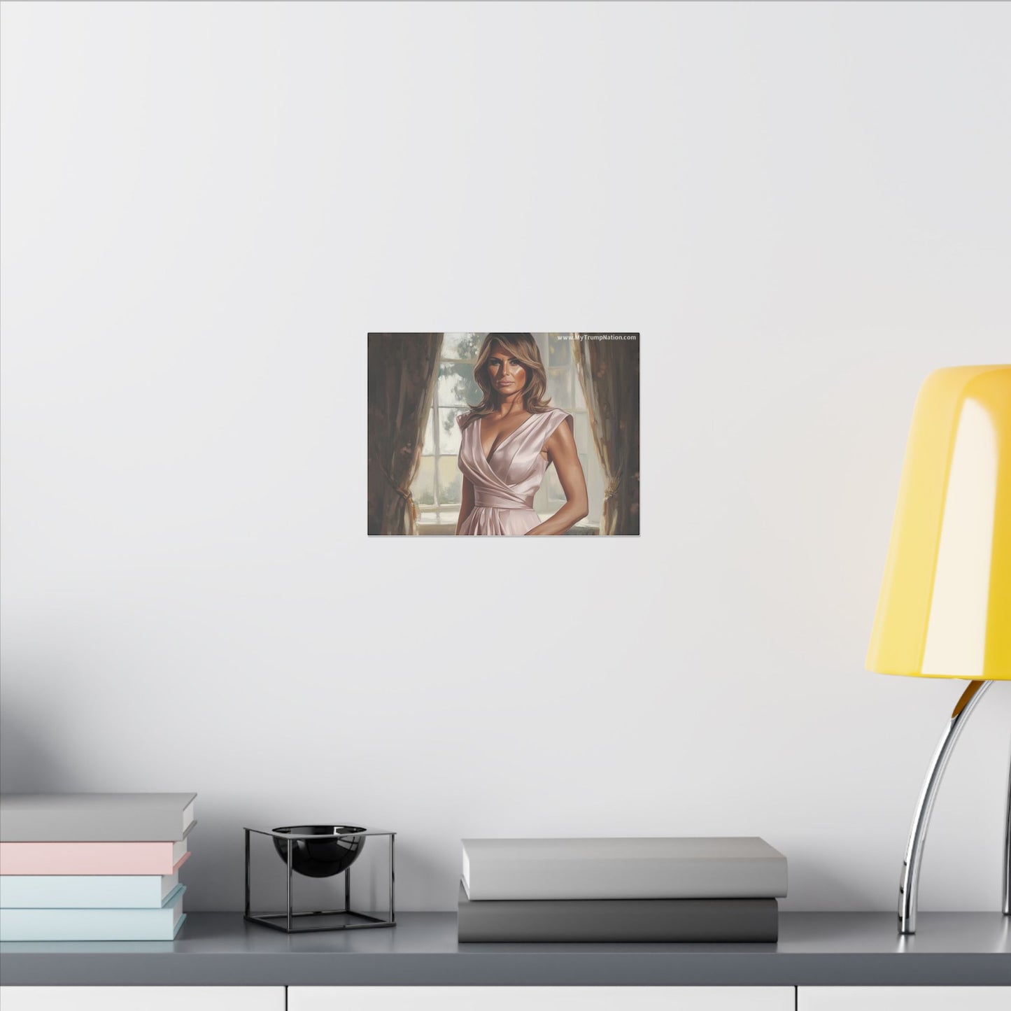 Melania Trump Elegant Canvas Art
