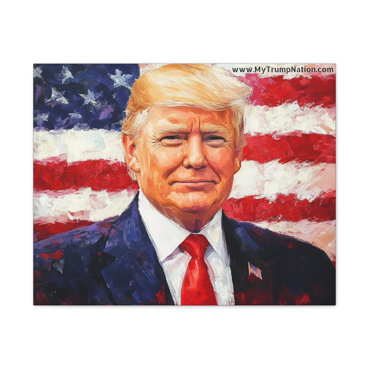 Donald Trump Patriotic Canvas Art