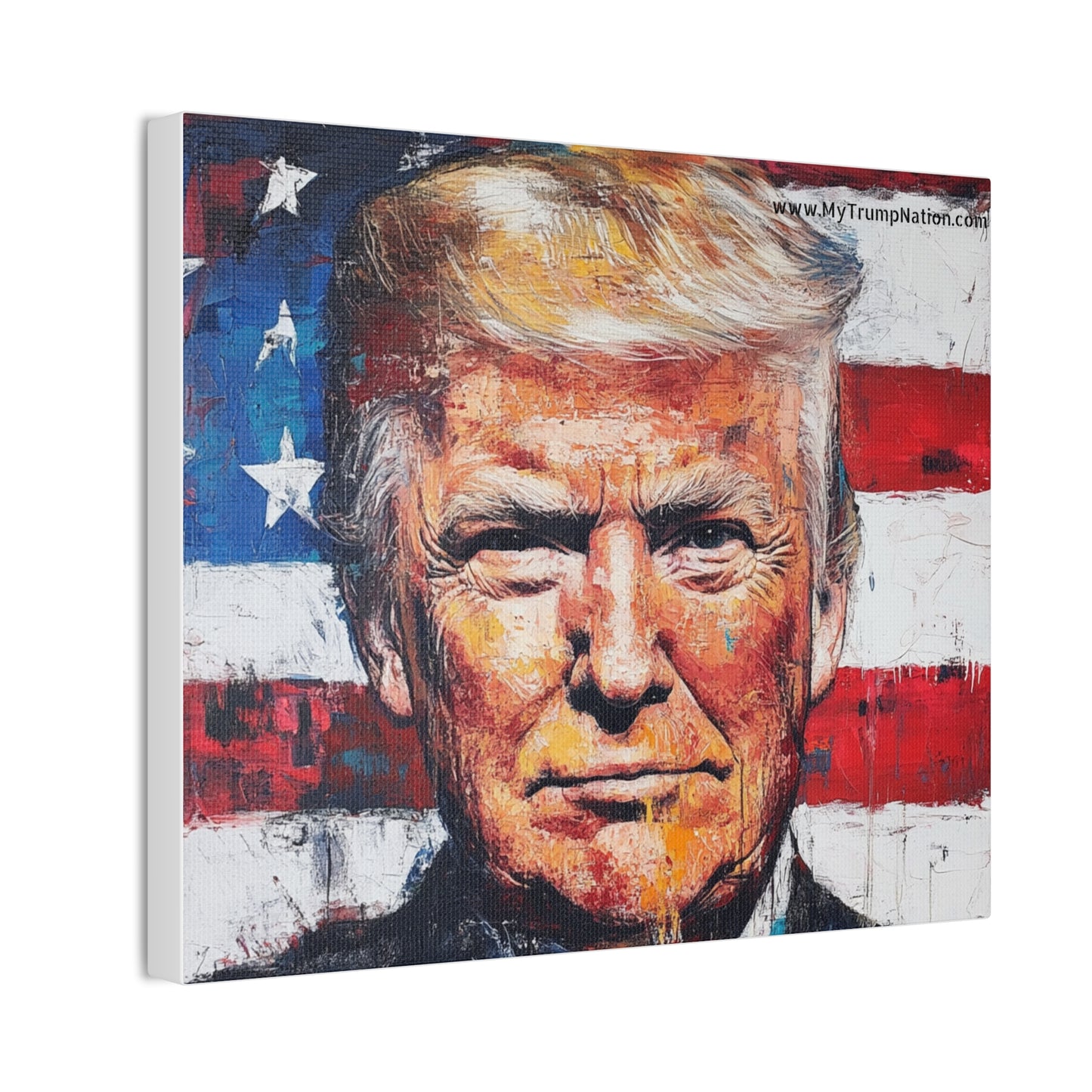 Donald Trump Patriotic Canvas Art