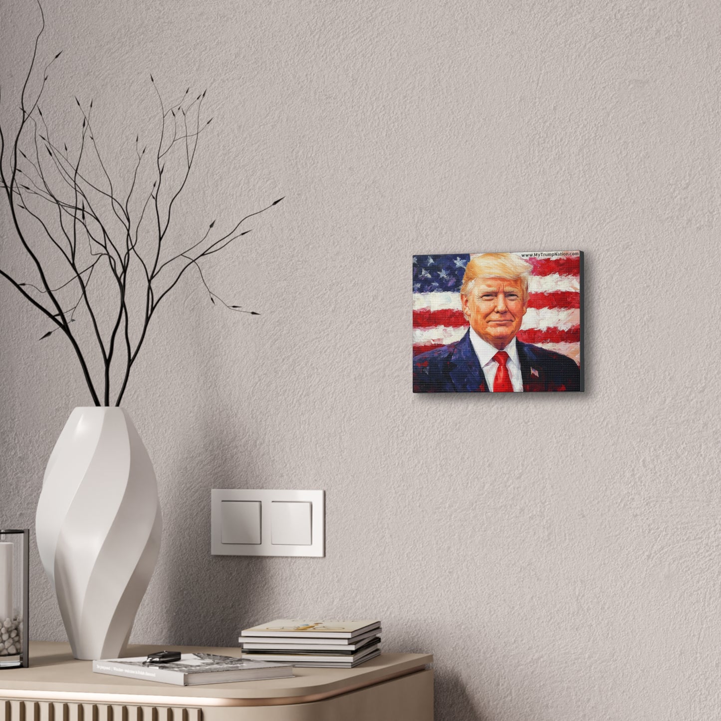 Donald Trump Patriotic Canvas Art