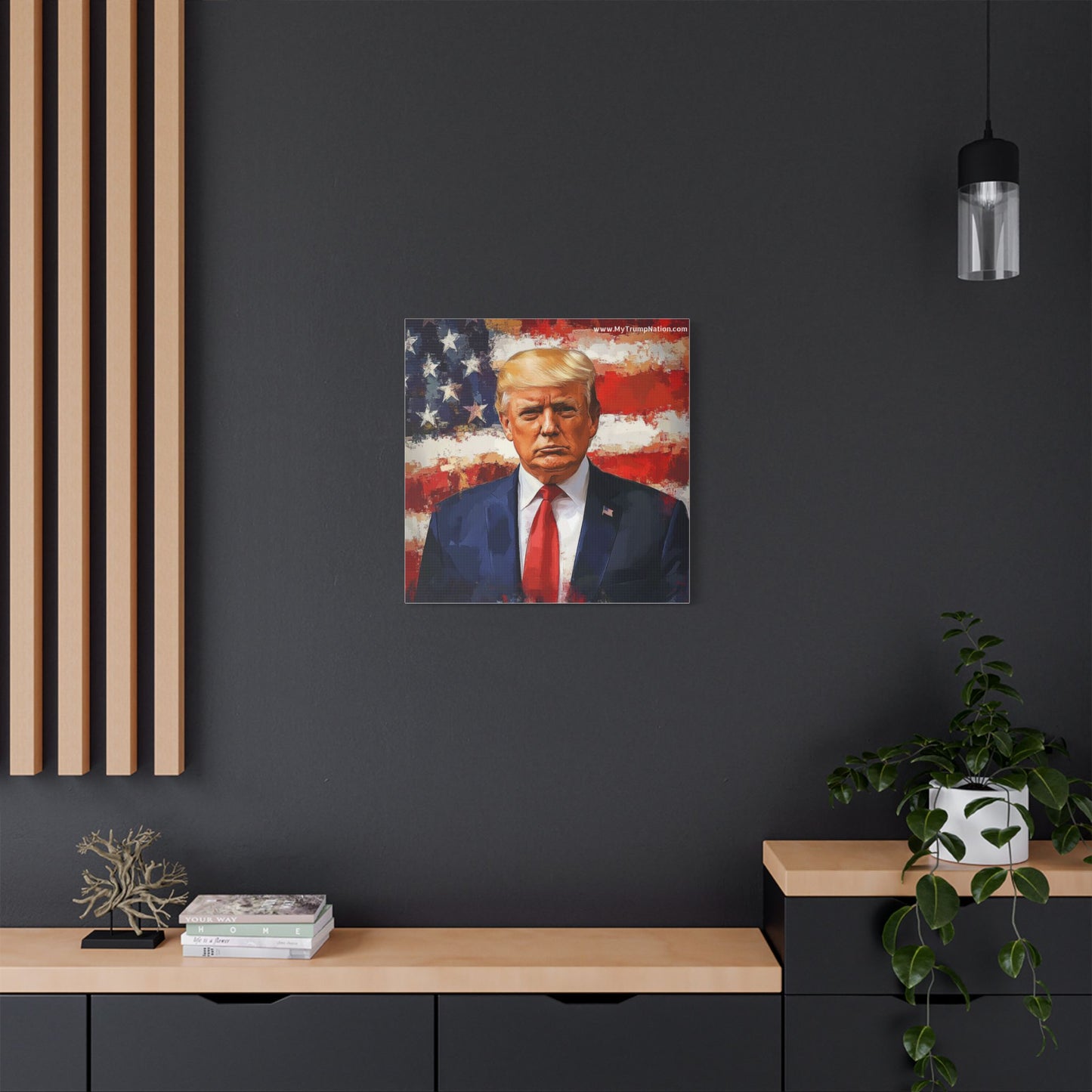 Donald Trump Patriotic Canvas Art