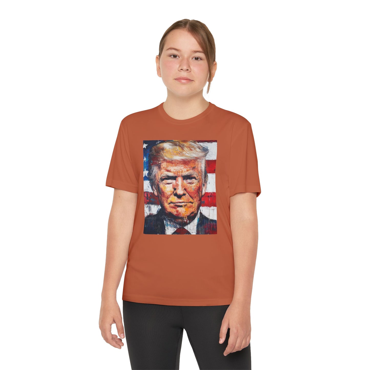 Youth Competitor Tee - Patriotic Donald Trump Art Shirt