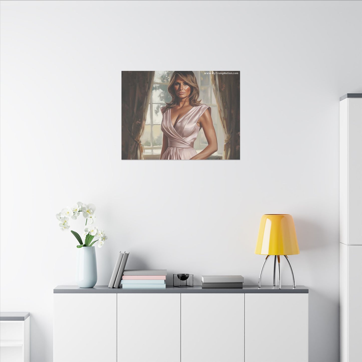 Melania Trump Elegant Canvas Art
