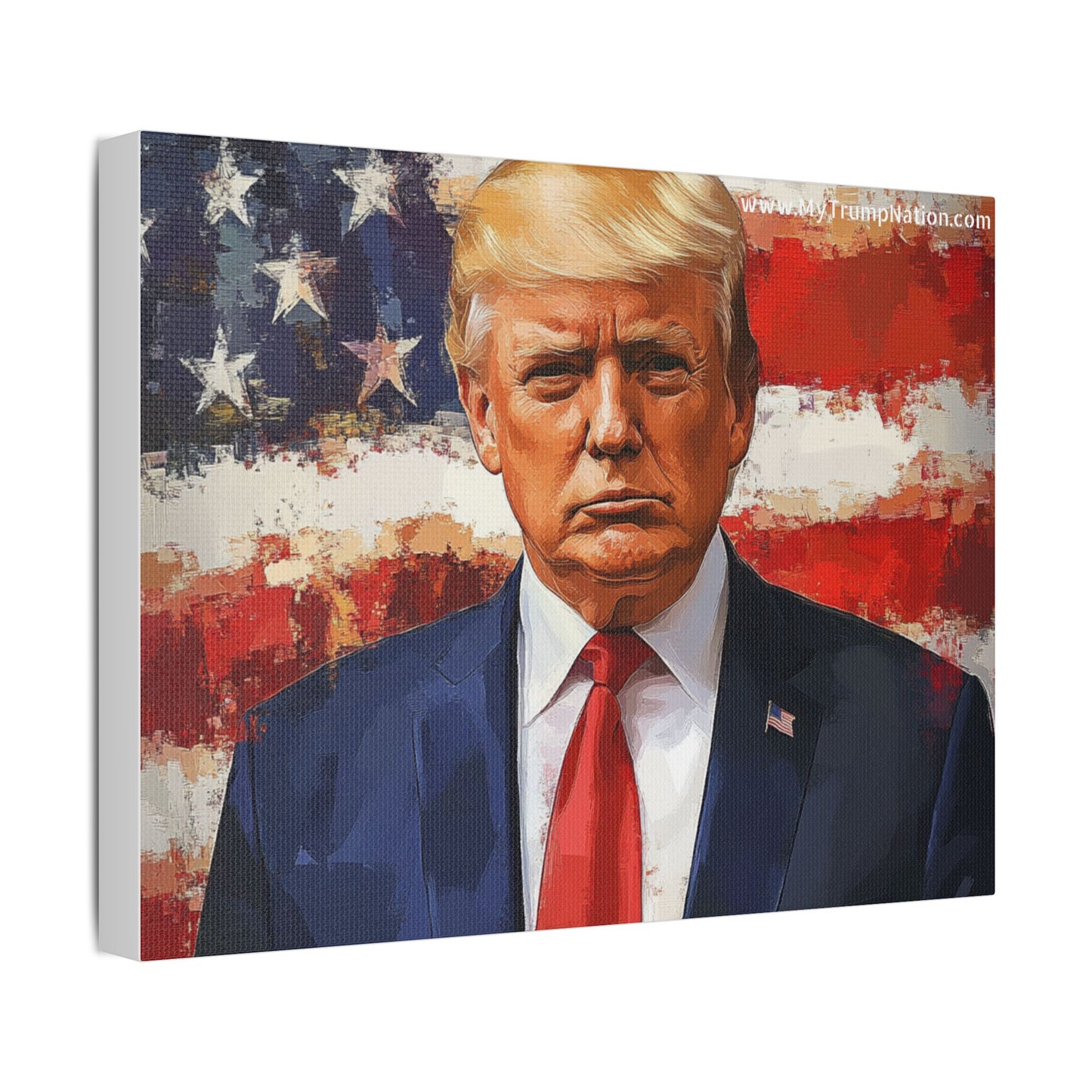 Donald Trump Patriotic Canvas Art