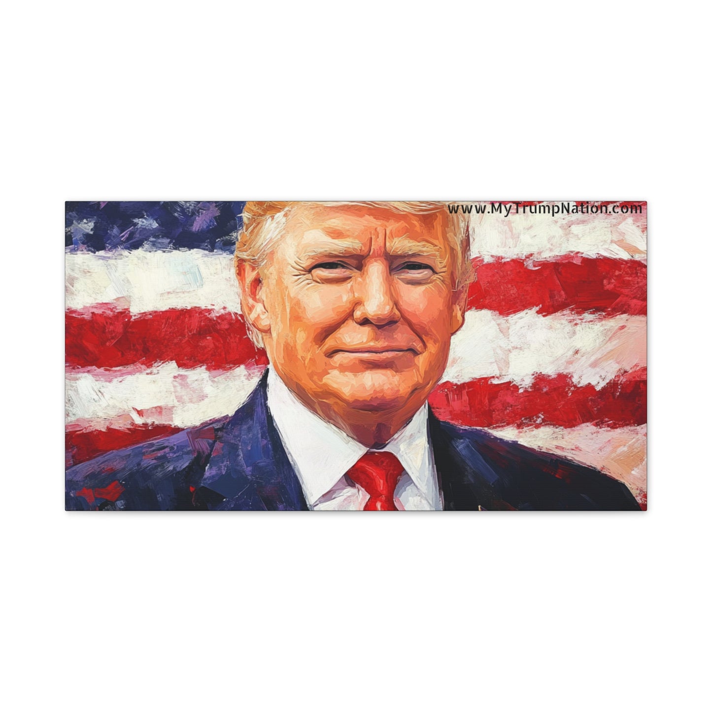 Donald Trump Patriotic Canvas Art