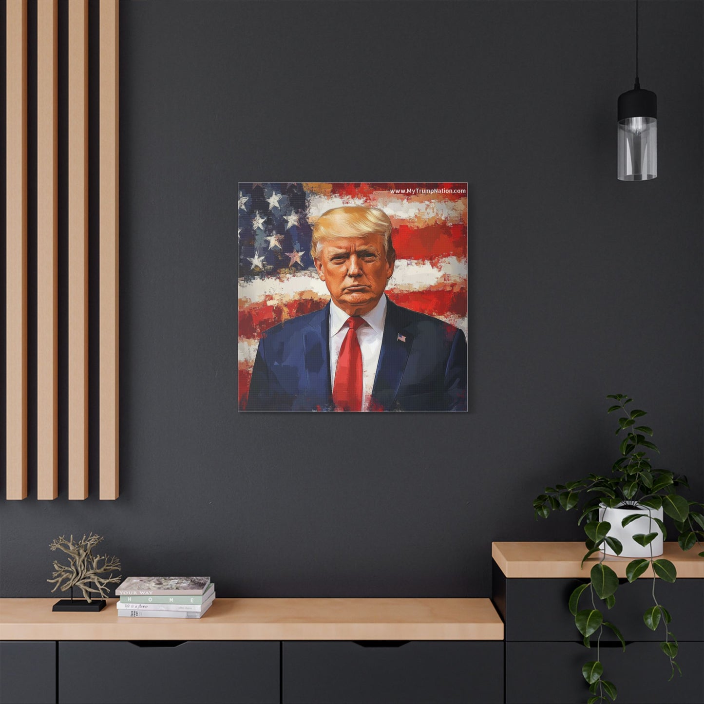 Donald Trump Patriotic Canvas Art