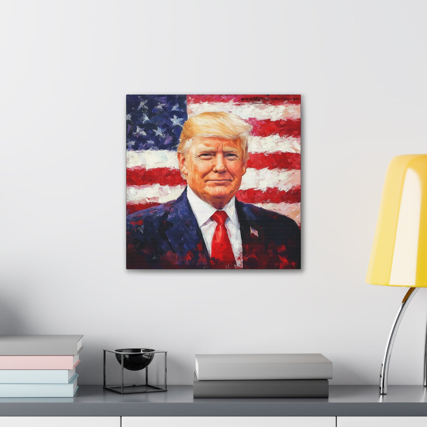 Donald Trump Patriotic Canvas Art