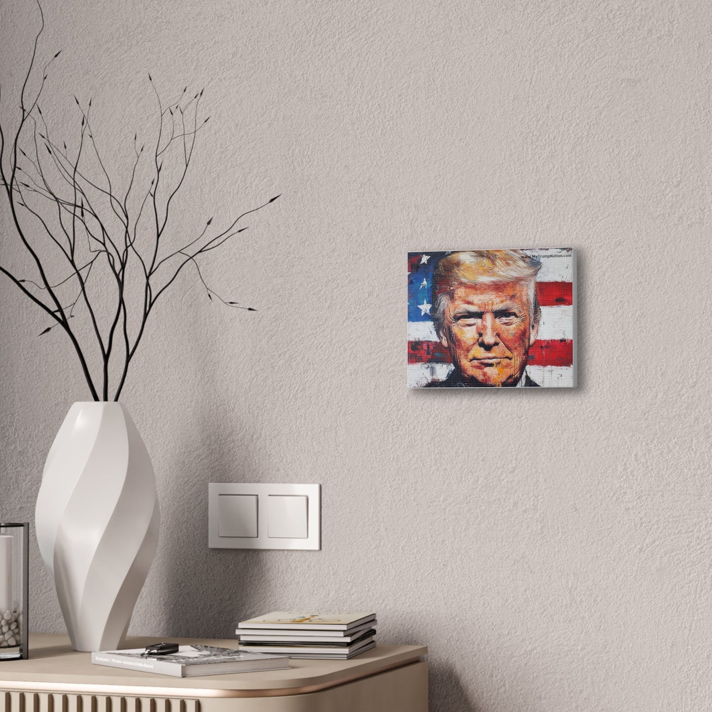 Donald Trump Patriotic Canvas Art
