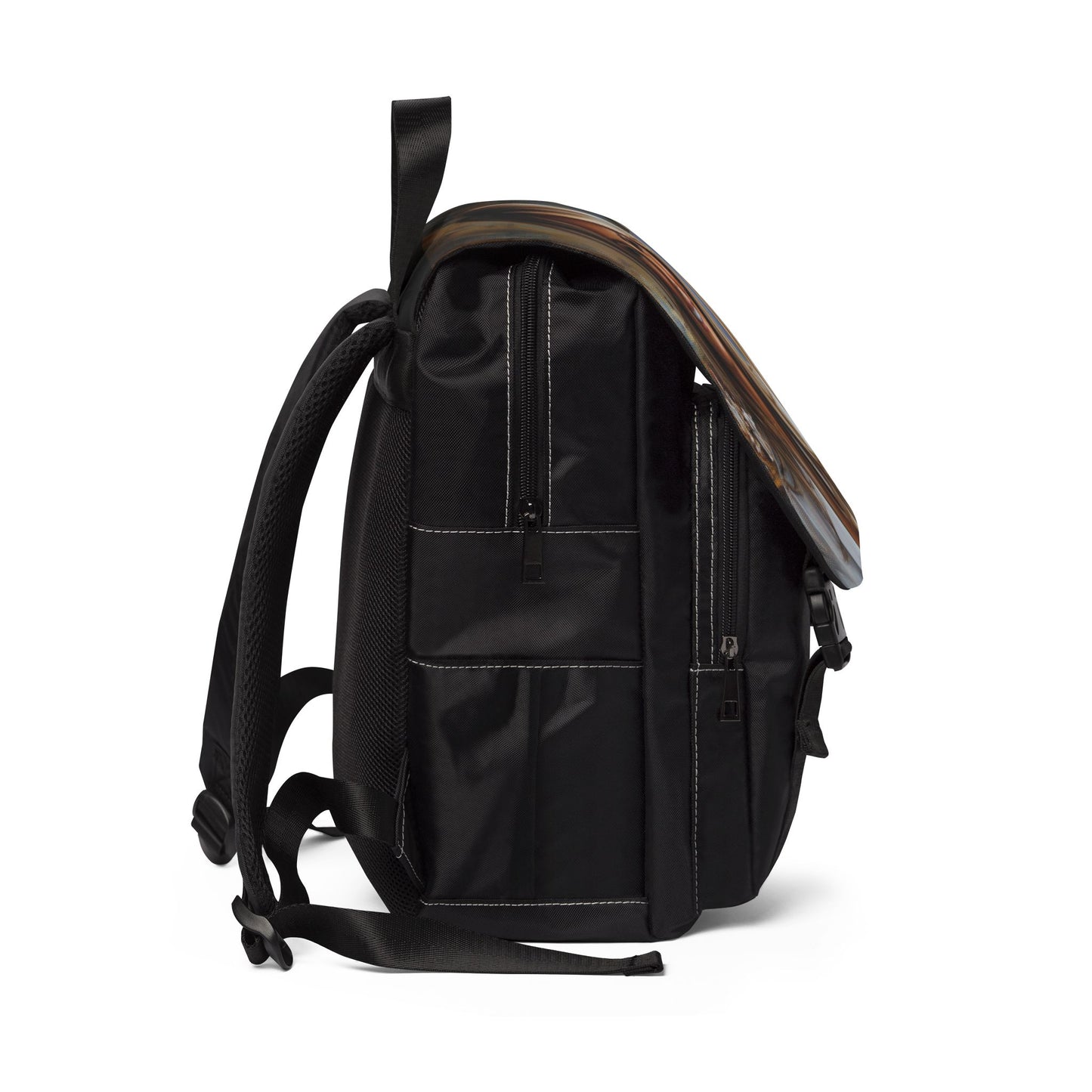 Stylish Unisex Casual Shoulder Backpack with Artistic Design