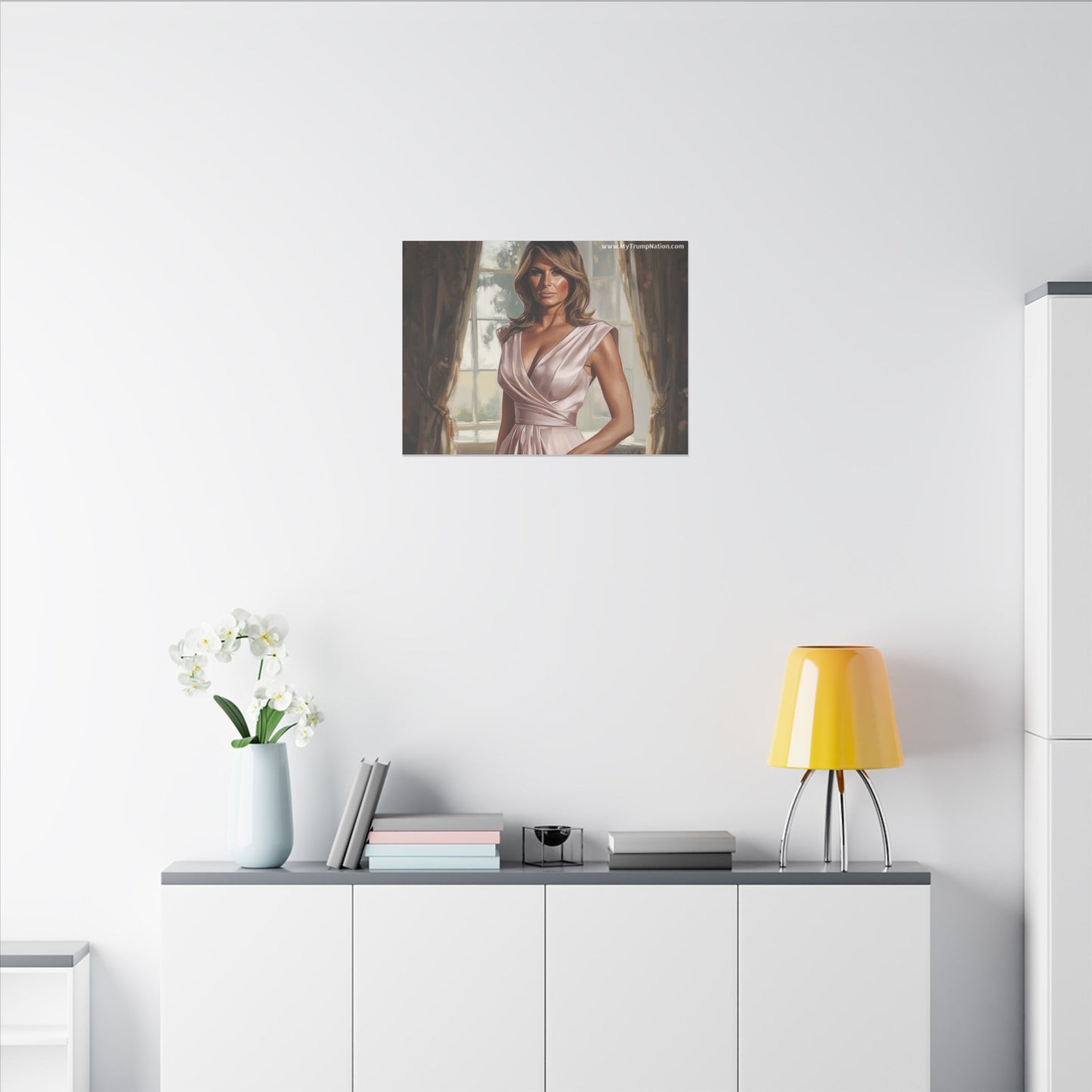Melania Trump Elegant Canvas Art