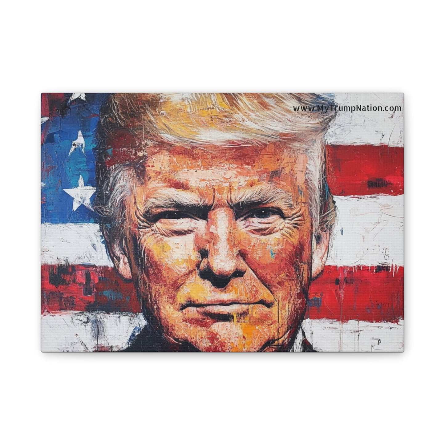 Donald Trump Patriotic Canvas Art