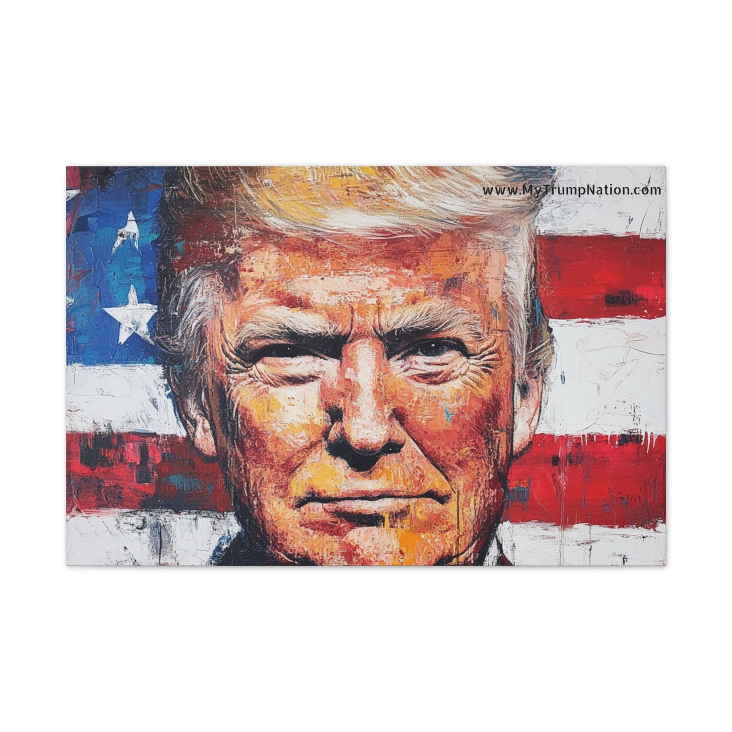 Donald Trump Patriotic Canvas Art