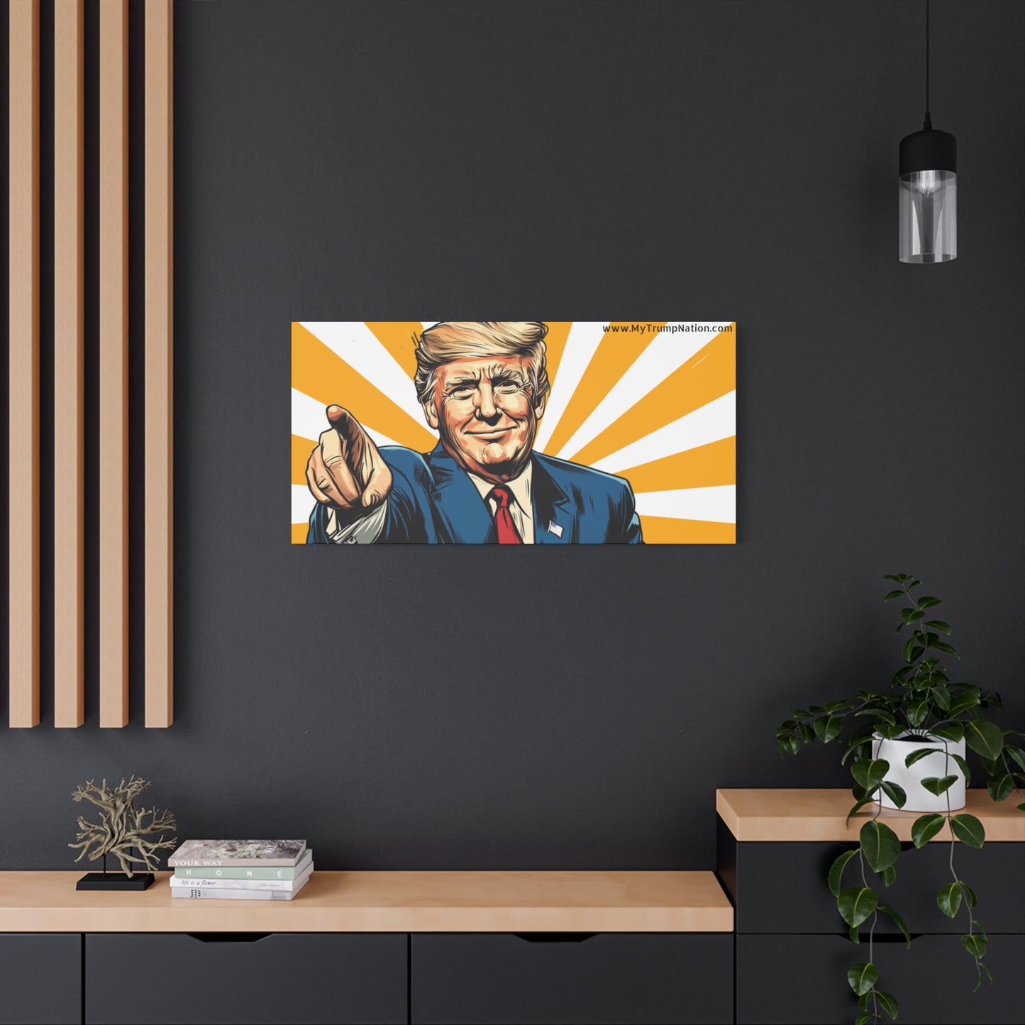 Political Statement Canvas Art - Motivational Trump Design