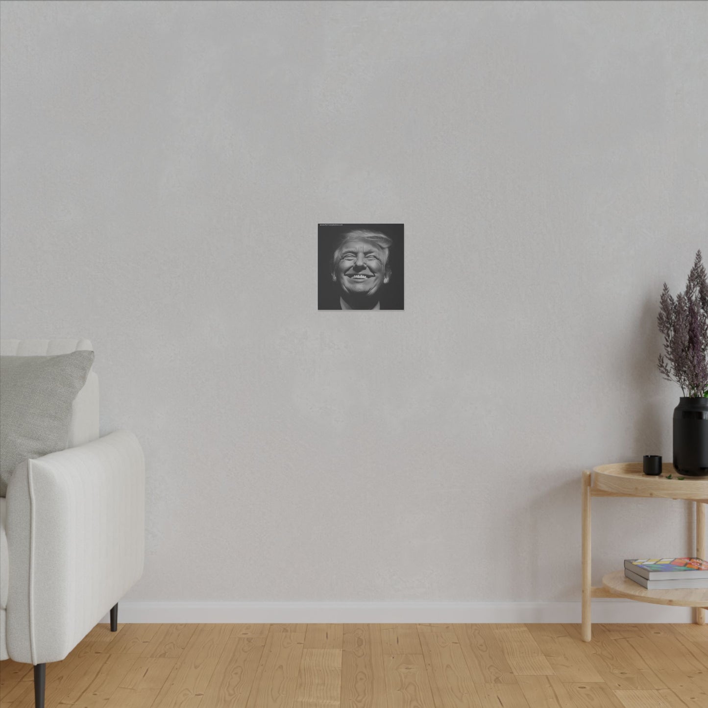Donald Trump Black & White Canvas Art