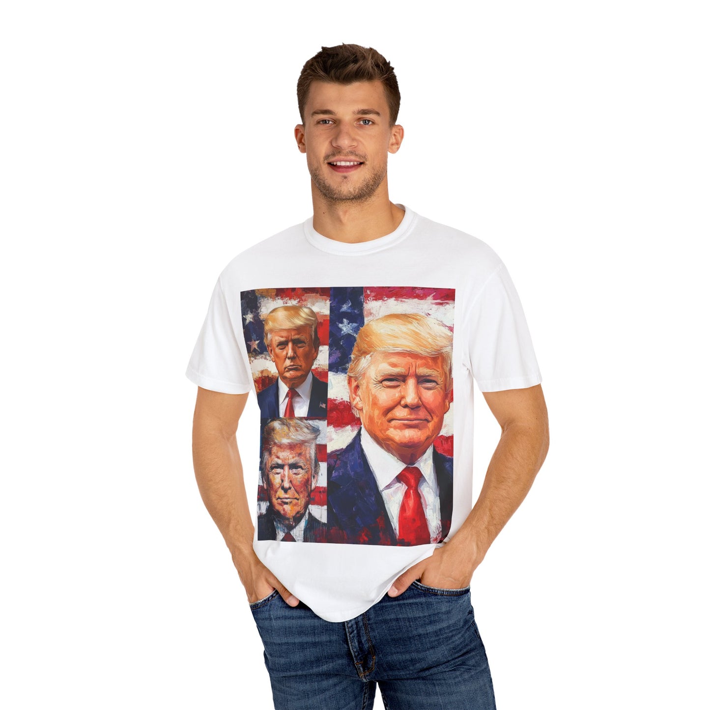 Donald Trump Patriotic Multi-Portrait T-Shirt