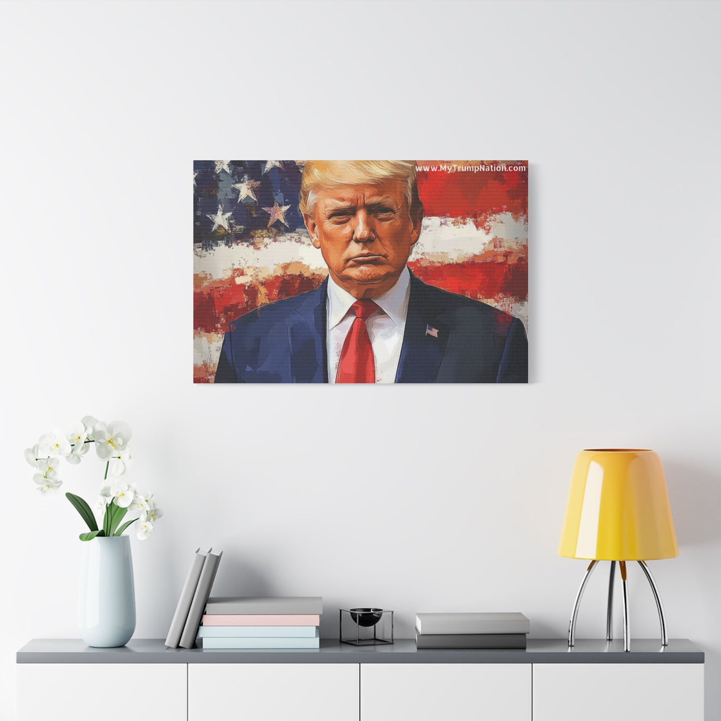 Donald Trump Patriotic Canvas Art