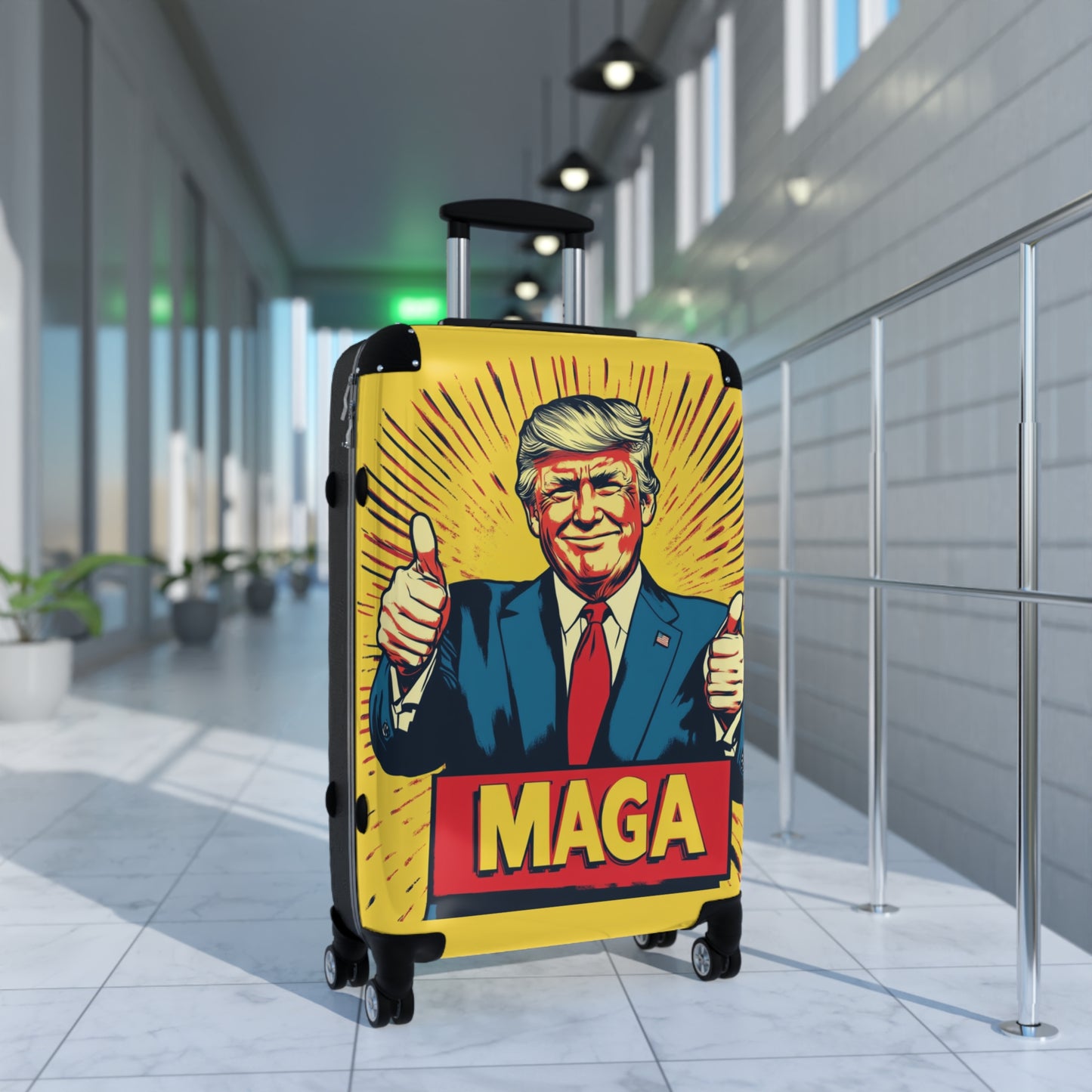MAGA Themed Suitcase – Travel with Style and Patriotism