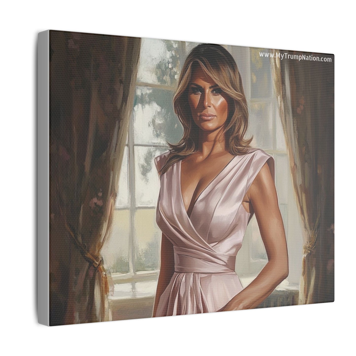 Melania Trump Elegant Canvas Art