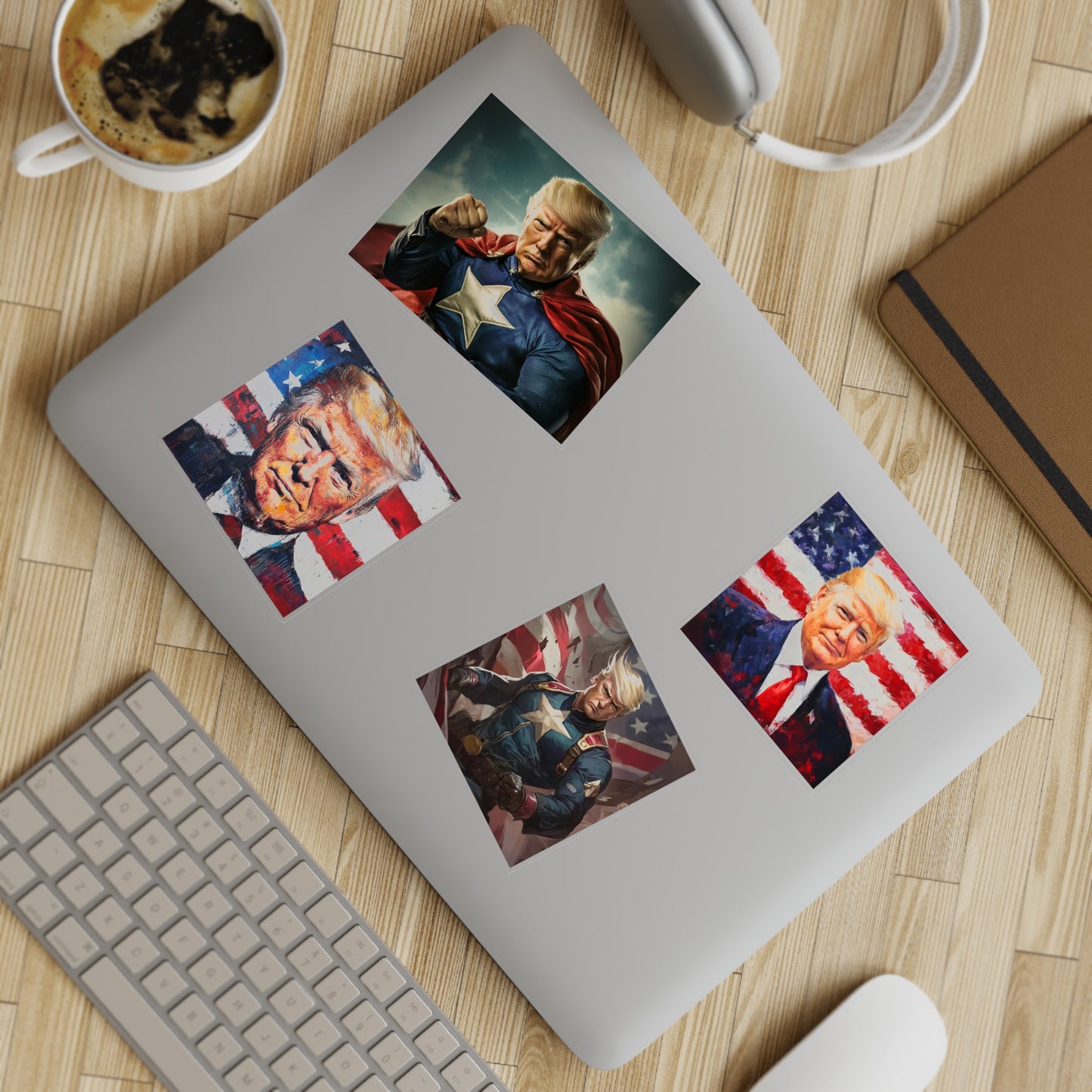 Donald Trump Patriotic Sticker Set, 10pcs