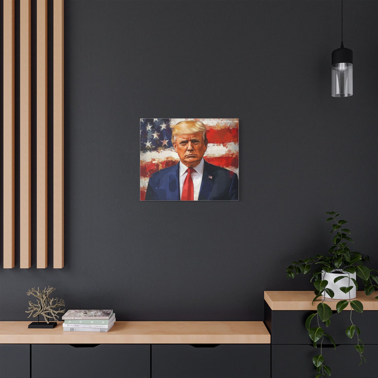 Donald Trump Patriotic Canvas Art