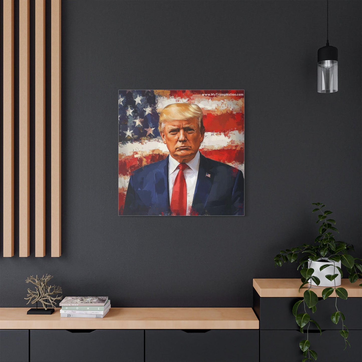 Donald Trump Patriotic Canvas Art