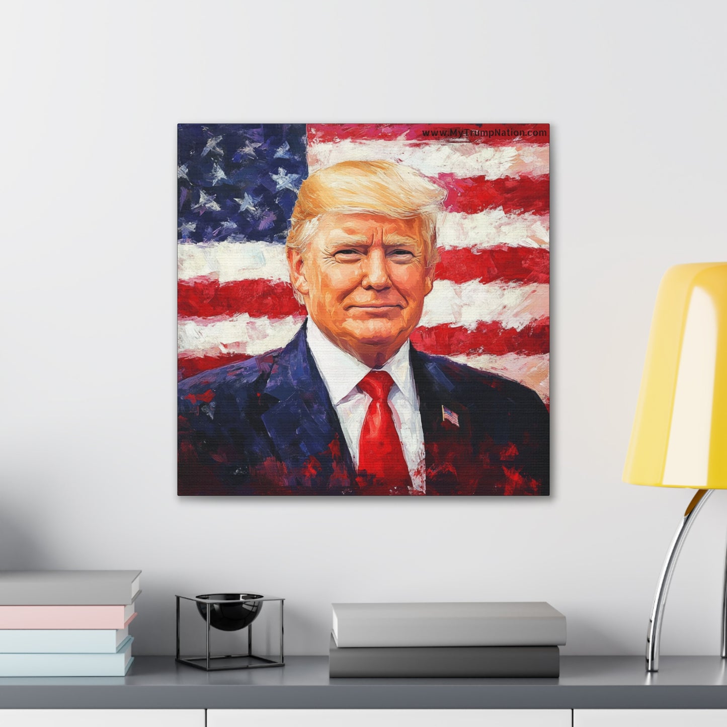 Donald Trump Patriotic Canvas Art
