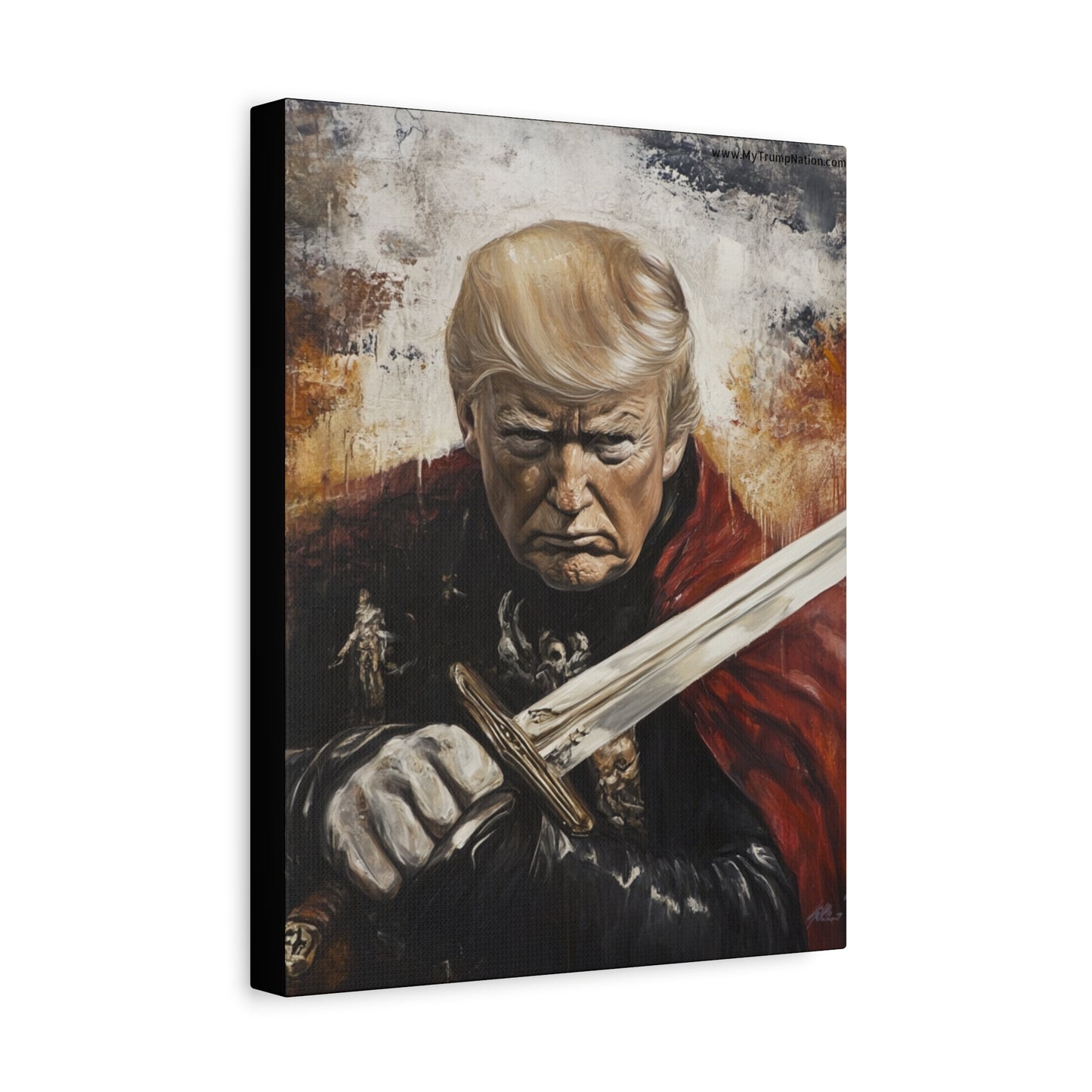 Heroic Canvas Art - Dramatic Portrait of a Leader