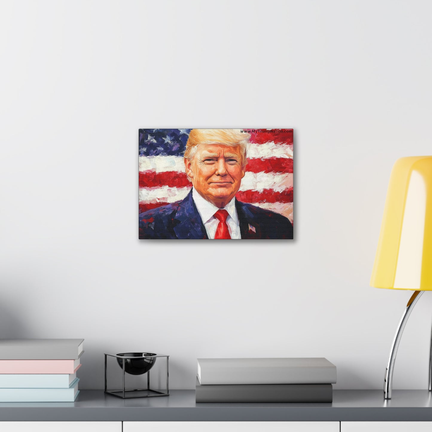 Donald Trump Patriotic Canvas Art