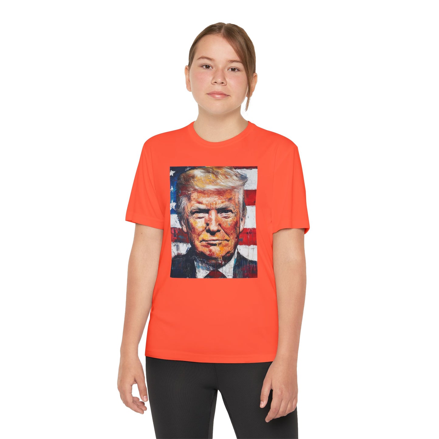 Youth Competitor Tee - Patriotic Donald Trump Art Shirt