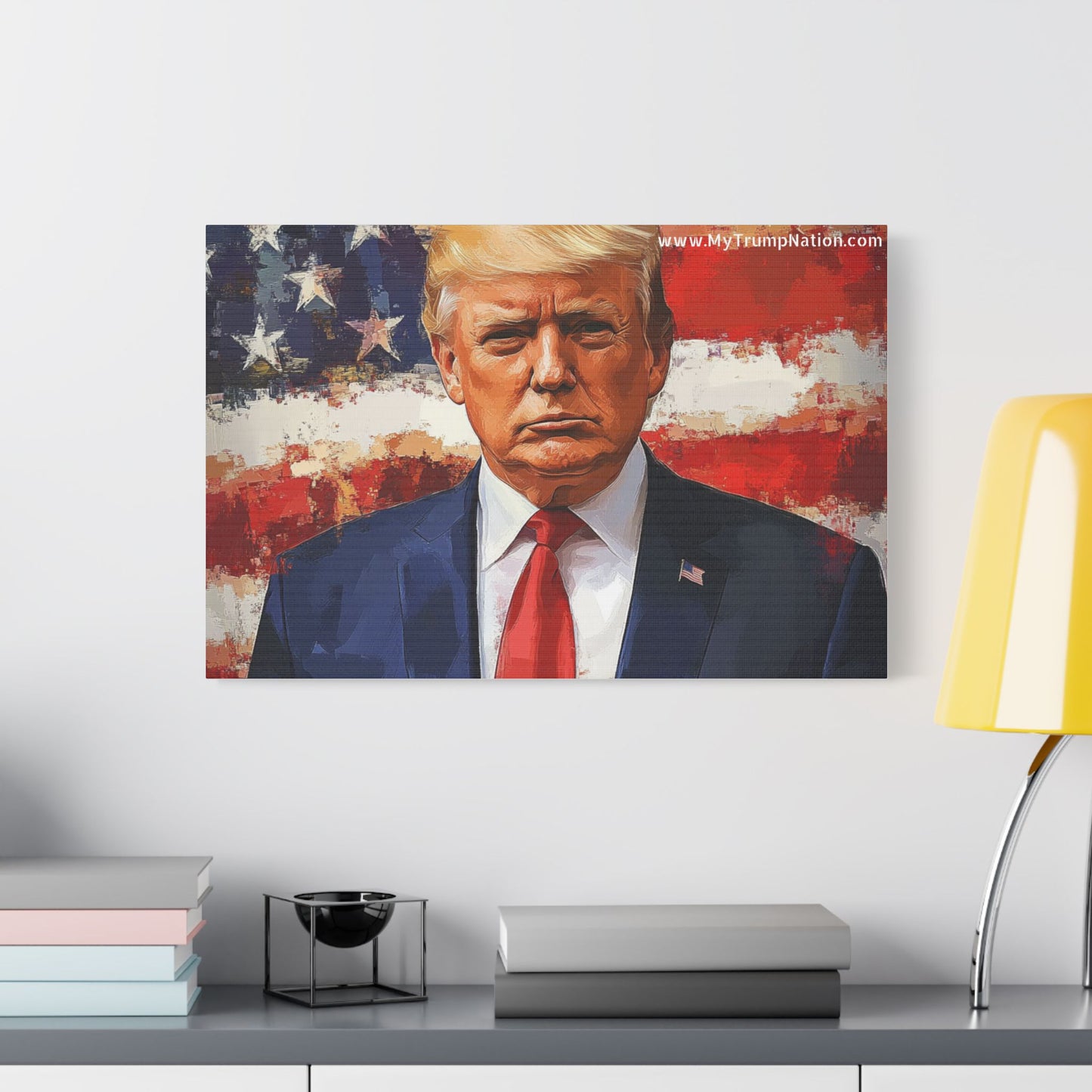 Donald Trump Patriotic Canvas Art