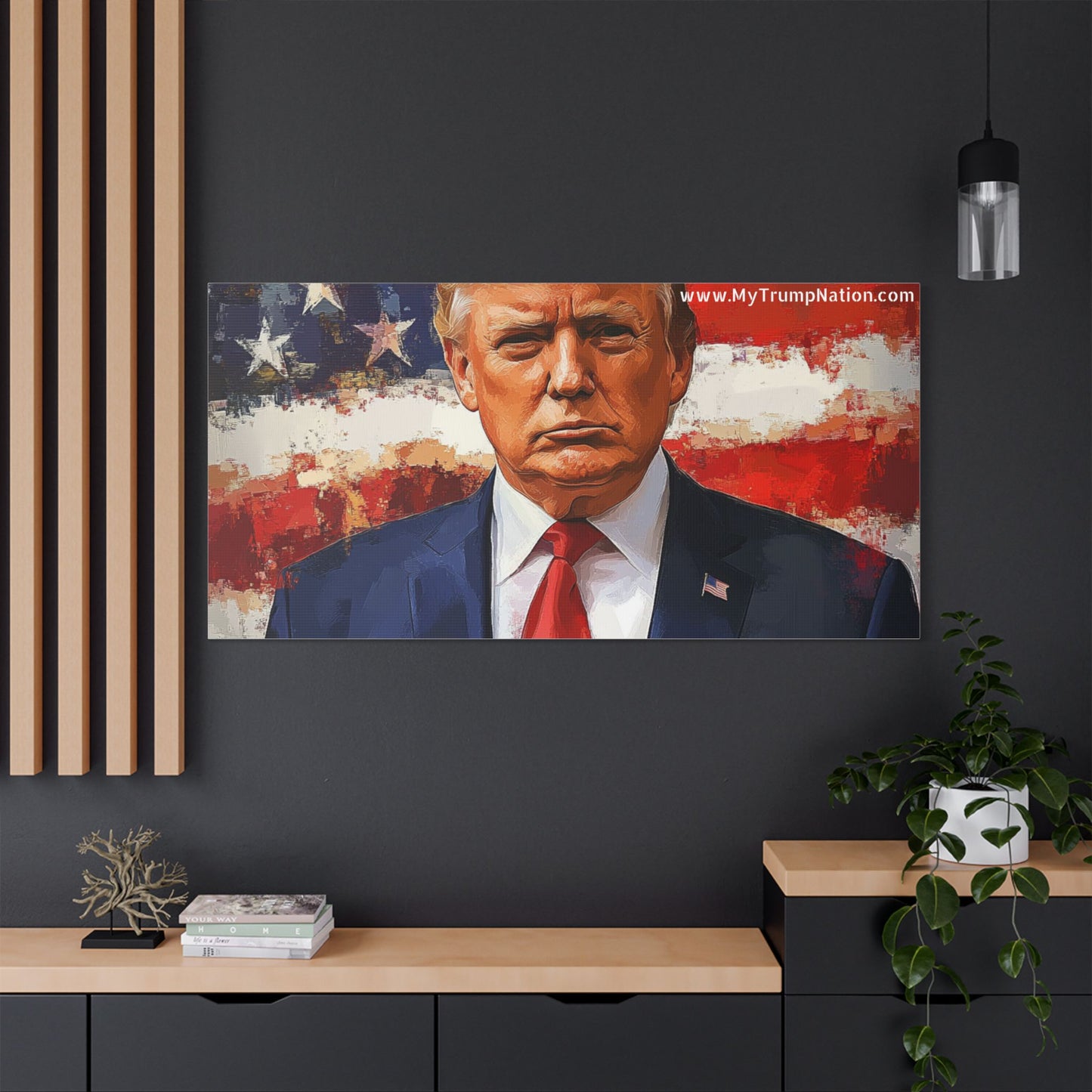 Donald Trump Patriotic Canvas Art