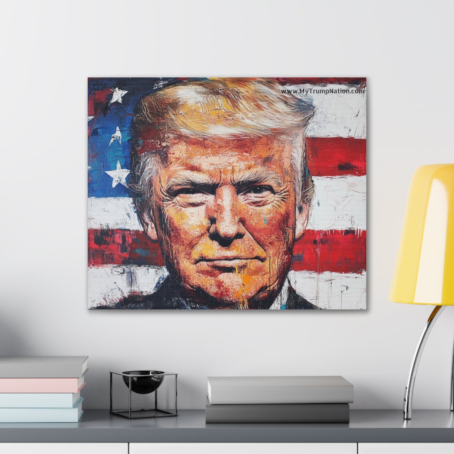 Donald Trump Patriotic Canvas Art