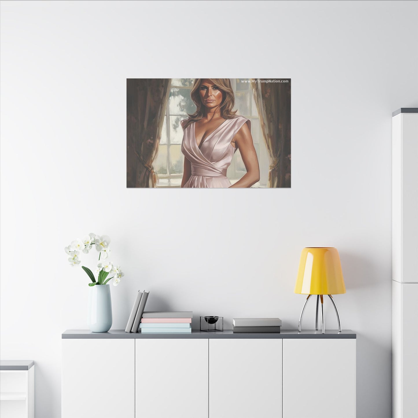 Melania Trump Elegant Canvas Art