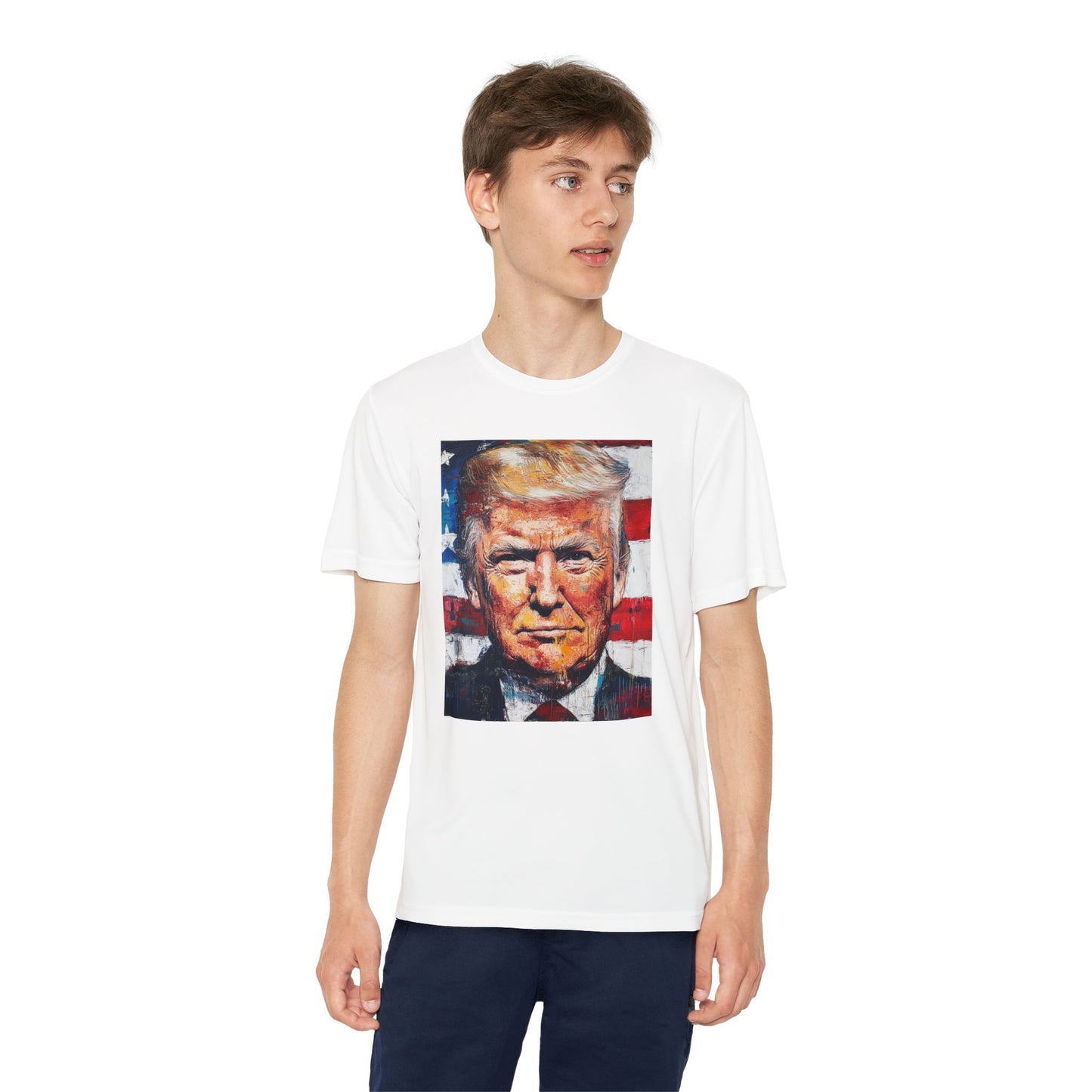Youth Competitor Tee - Patriotic Donald Trump Art Shirt