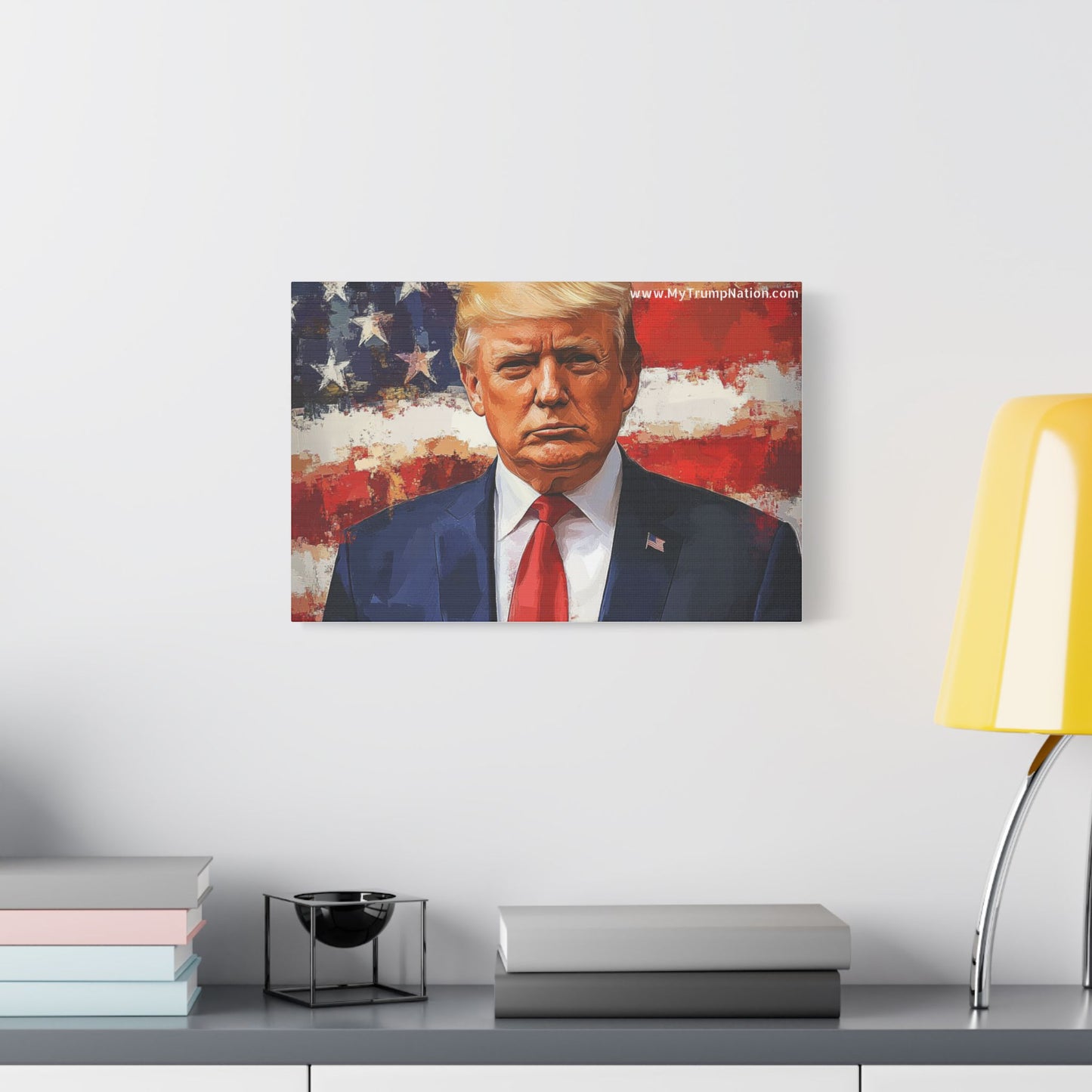 Donald Trump Patriotic Canvas Art