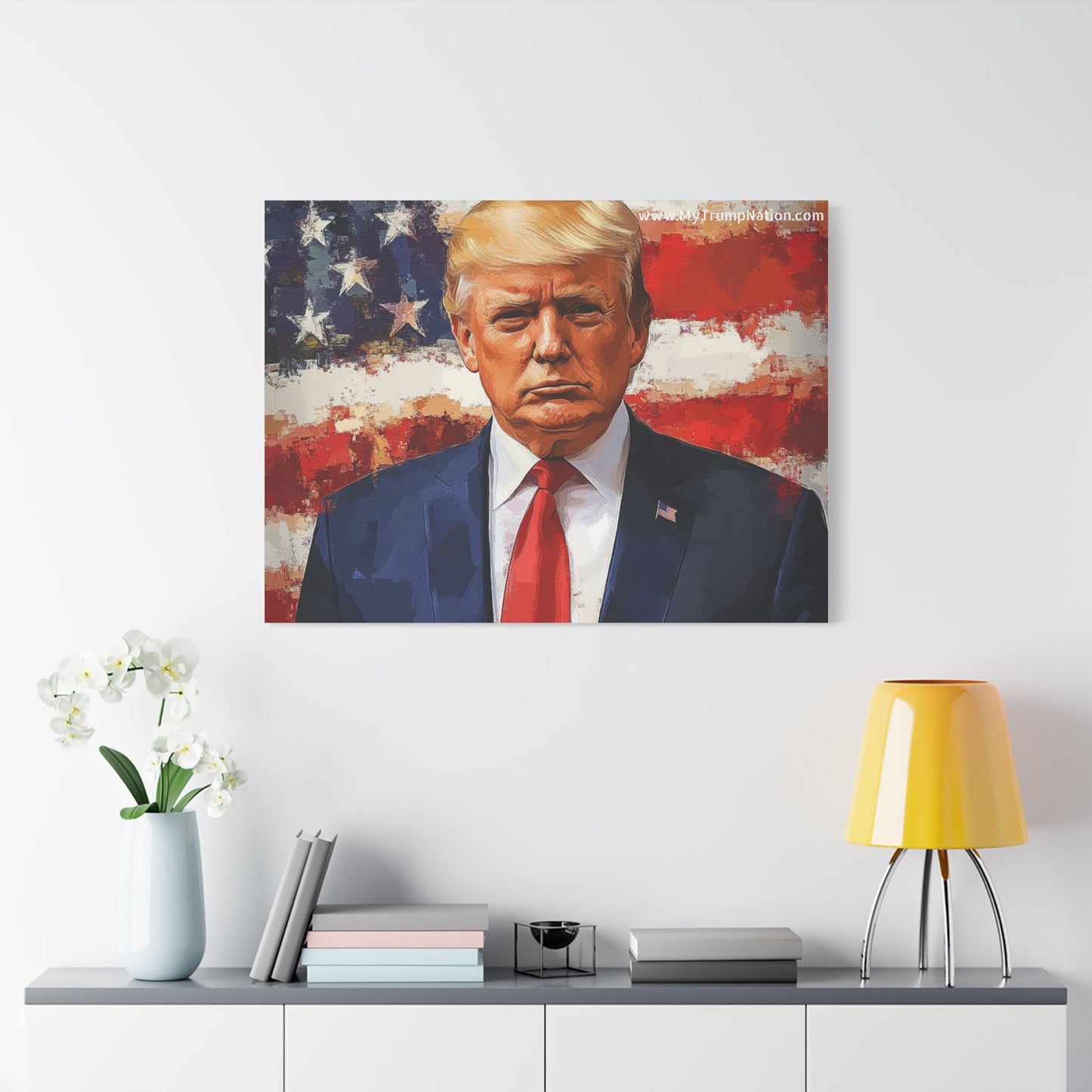 Donald Trump Patriotic Canvas Art