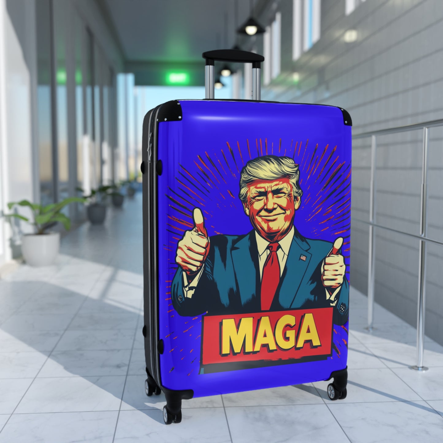 MAGA Travel Suitcase - Vibrant Carry-On for Political Enthusiasts