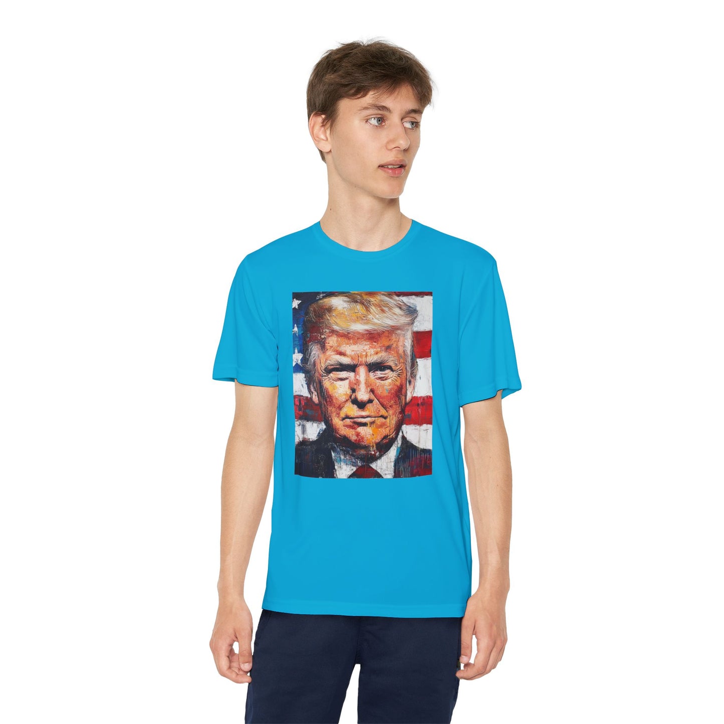 Youth Competitor Tee - Patriotic Donald Trump Art Shirt