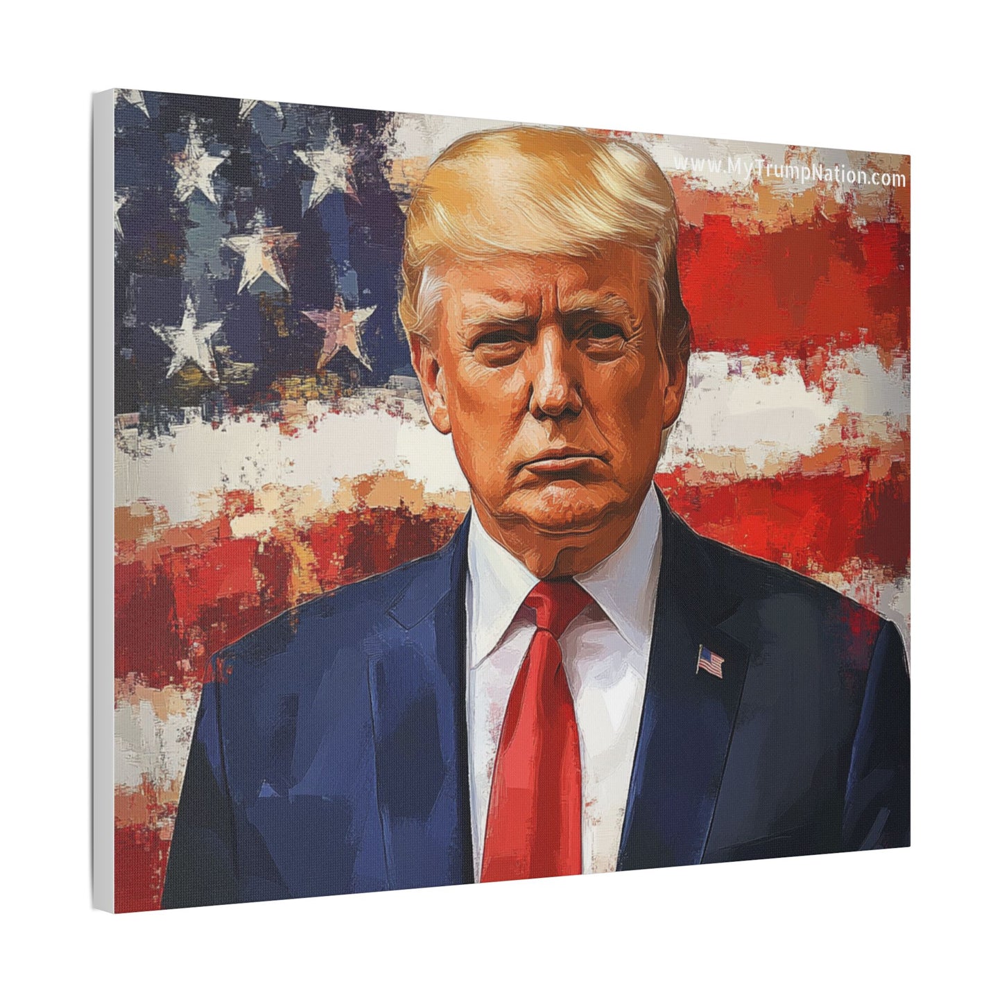 Donald Trump Patriotic Canvas Art