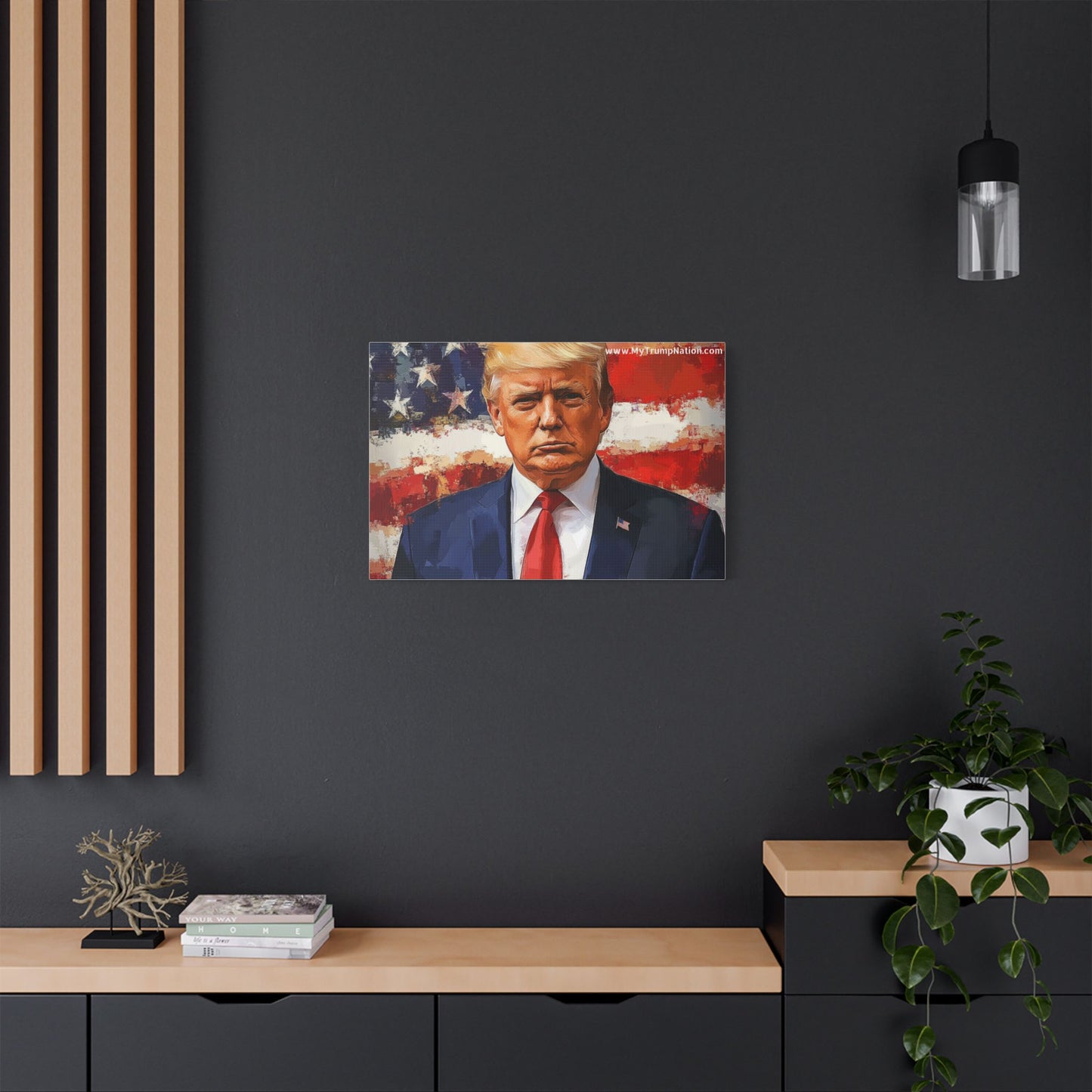 Donald Trump Patriotic Canvas Art