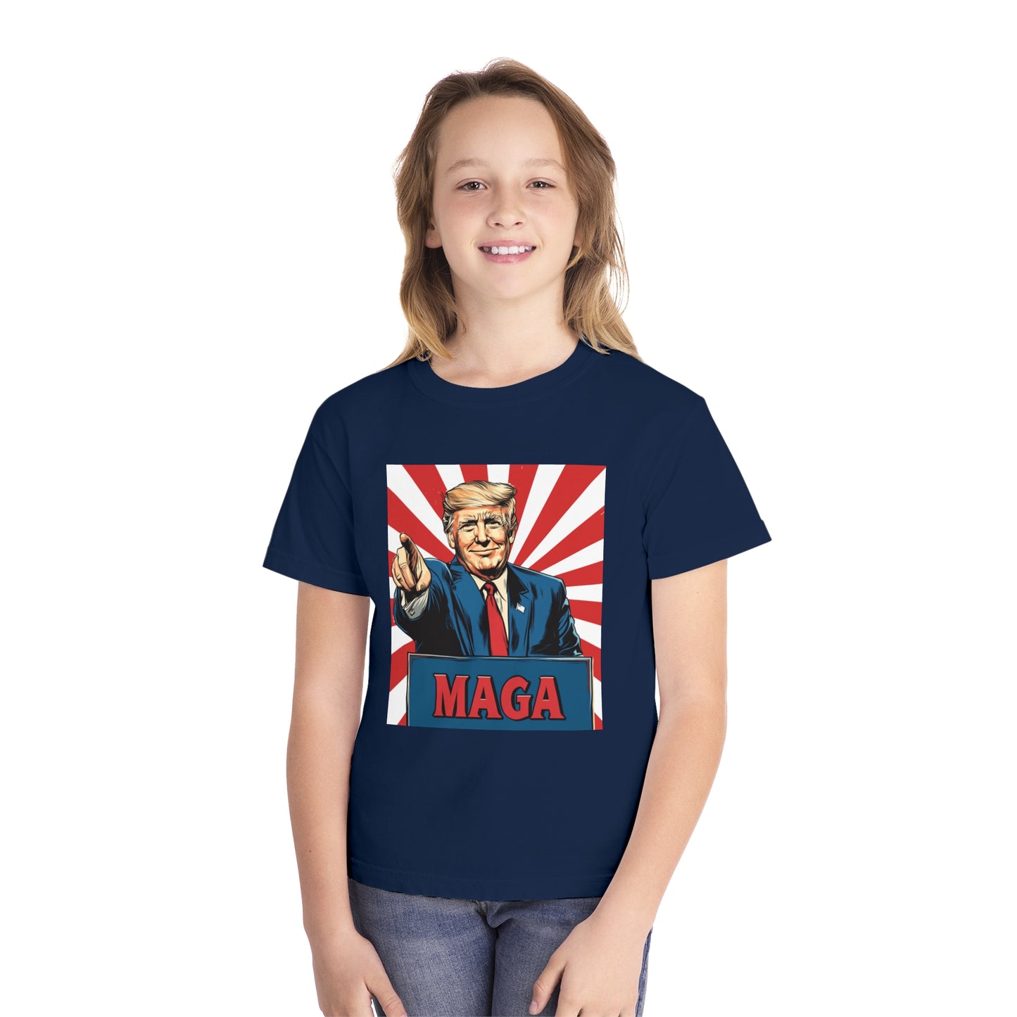 Youth Midweight Tee - MAGA Graphic T-Shirt for Kids