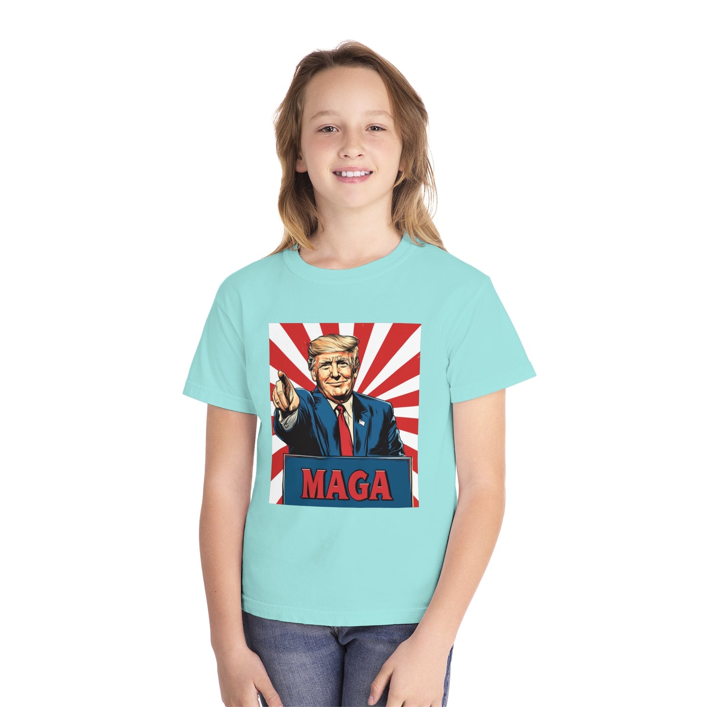 Youth Midweight Tee - MAGA Graphic T-Shirt for Kids