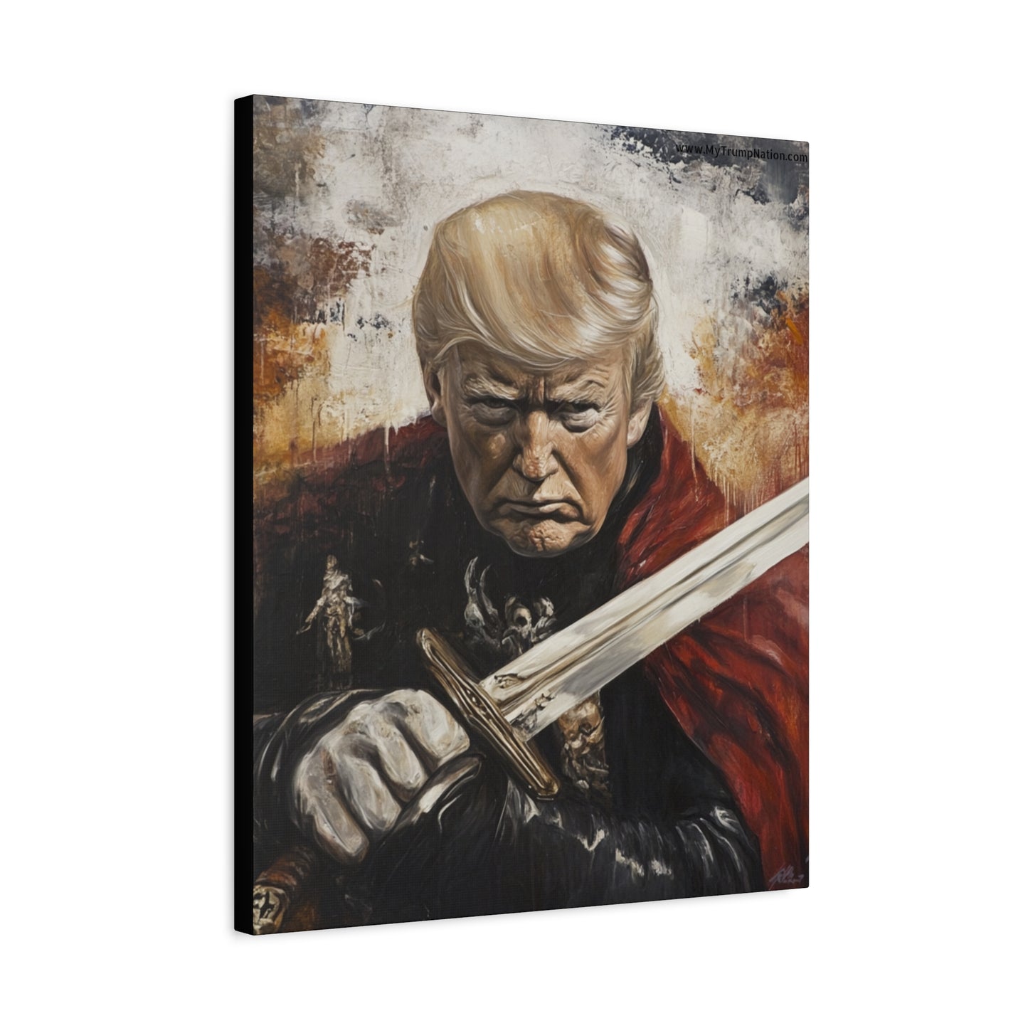 Heroic Canvas Art - Dramatic Portrait of a Leader