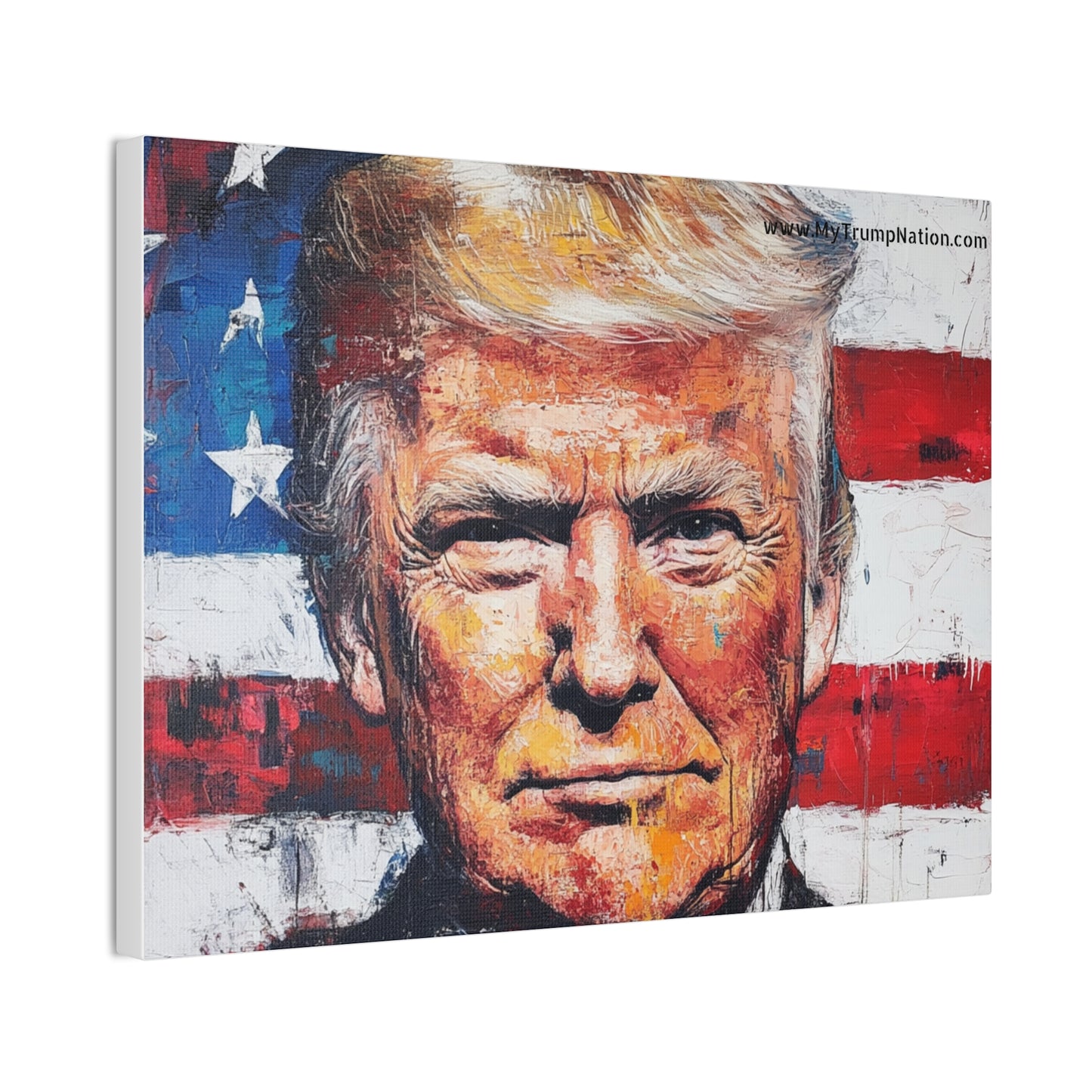 Donald Trump Patriotic Canvas Art