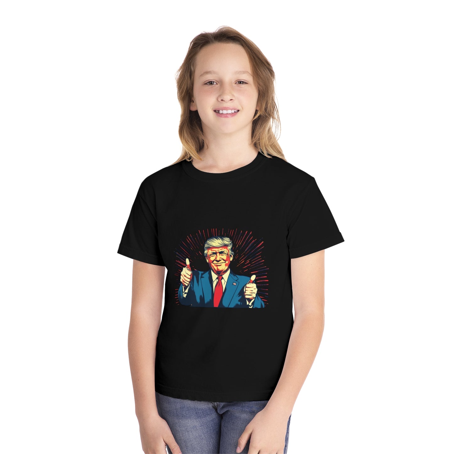 Youth Midweight Tee - Thumbs Up Graphic Shirt