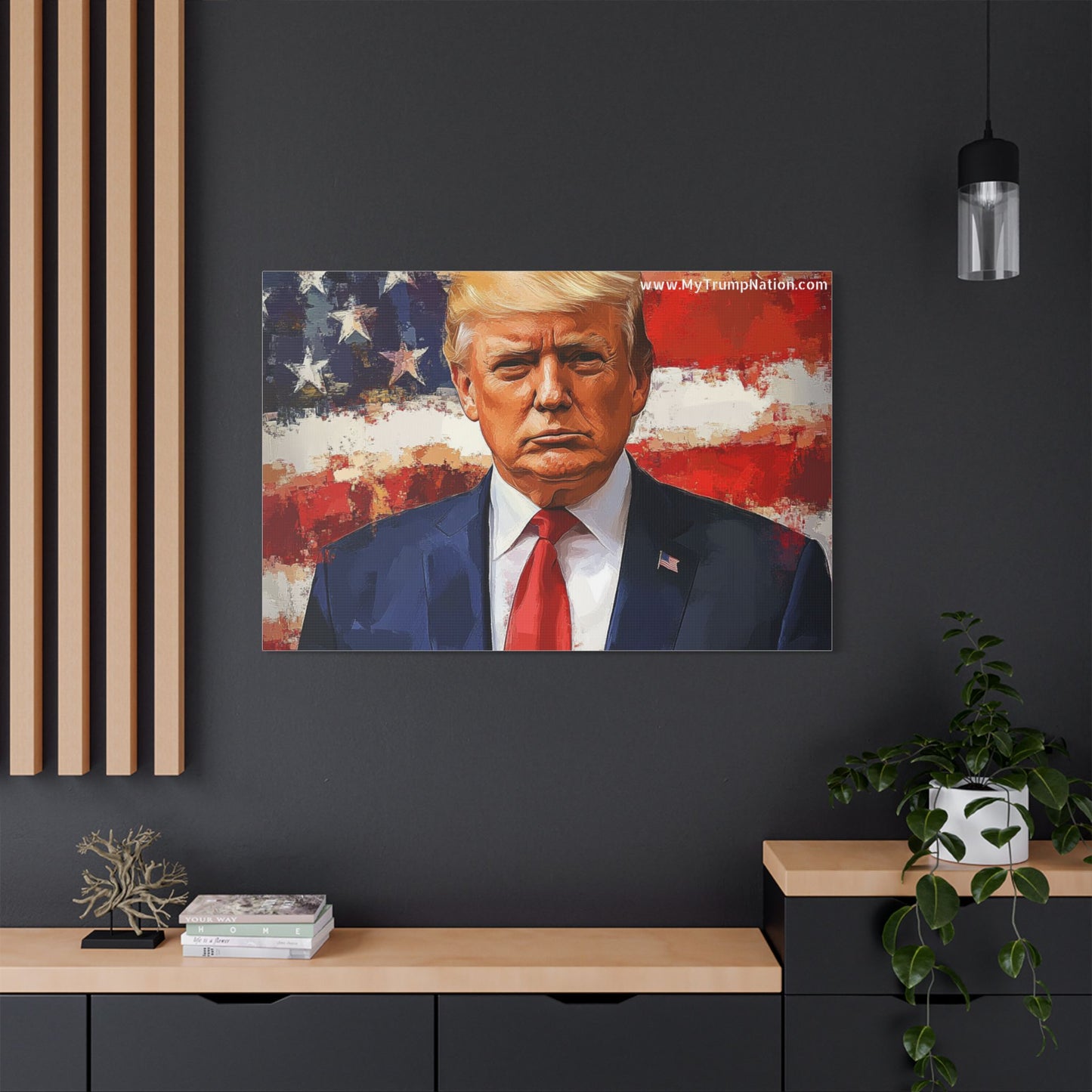 Donald Trump Patriotic Canvas Art