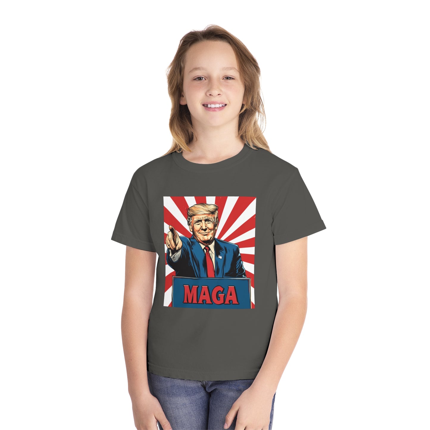 Youth Midweight Tee - MAGA Graphic T-Shirt for Kids