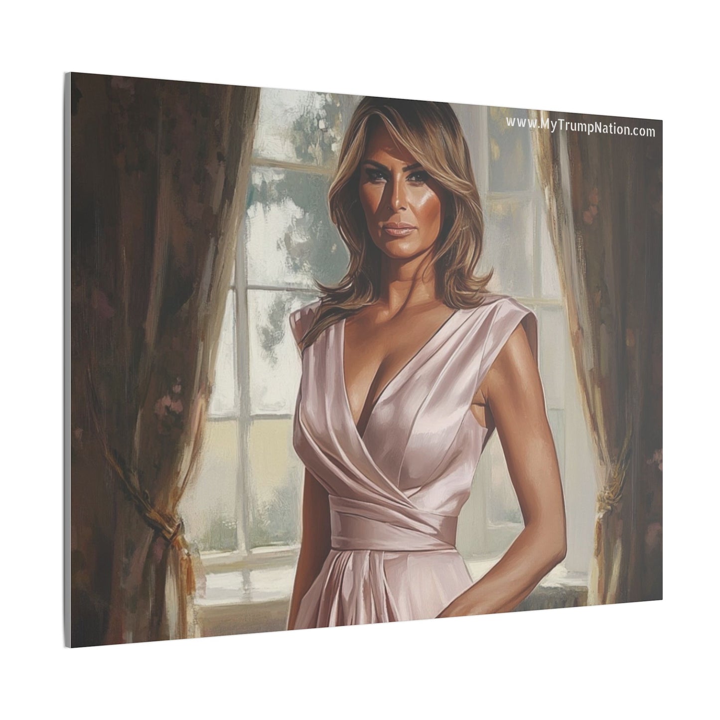 Melania Trump Elegant Canvas Art