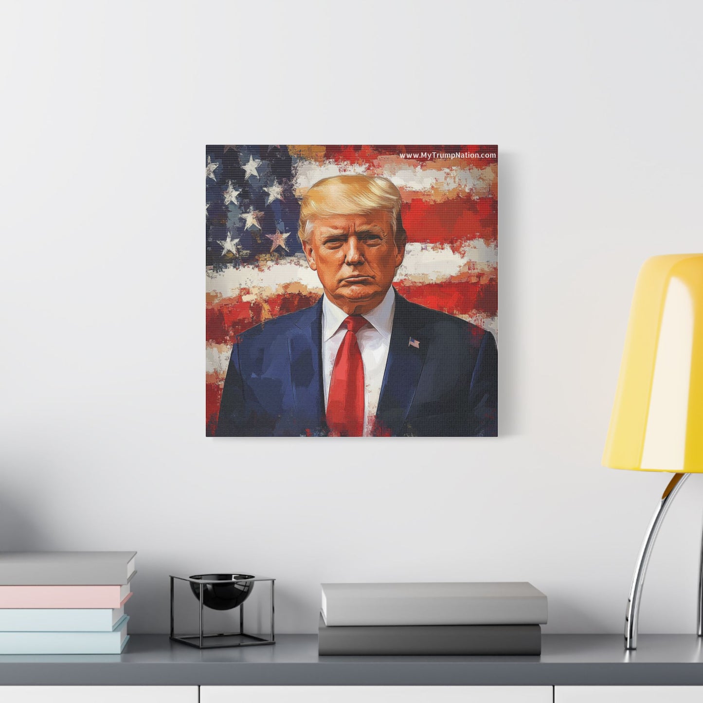 Donald Trump Patriotic Canvas Art